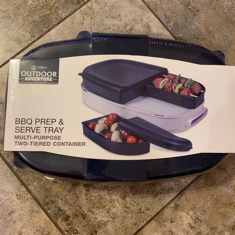 NIB Torelli Outdoor Adventure BBQ Prep & Serve Tray